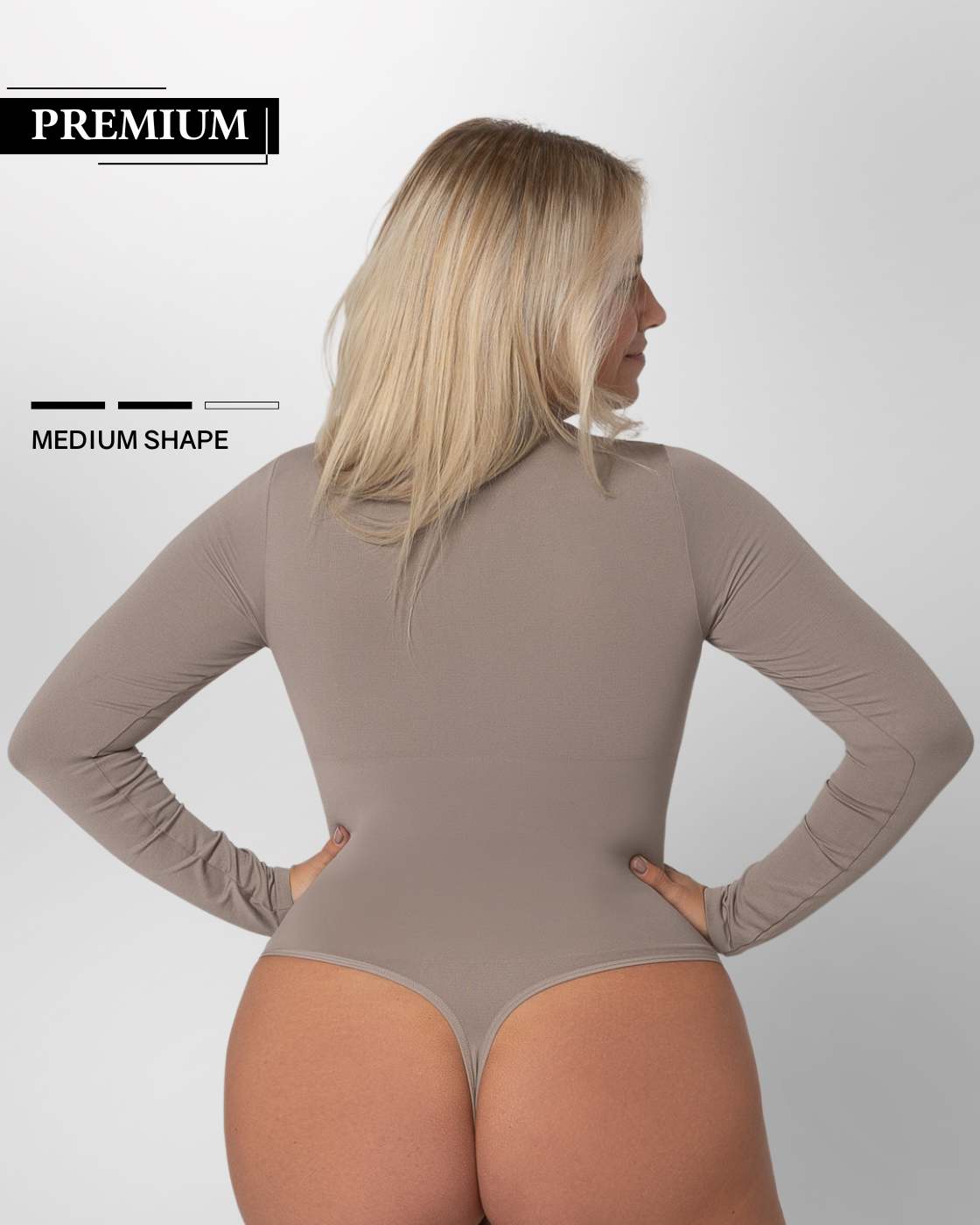 PREMIUM InvisiShape | Eco 🌱 Shaping Body mit langen Armen & Rollkragen