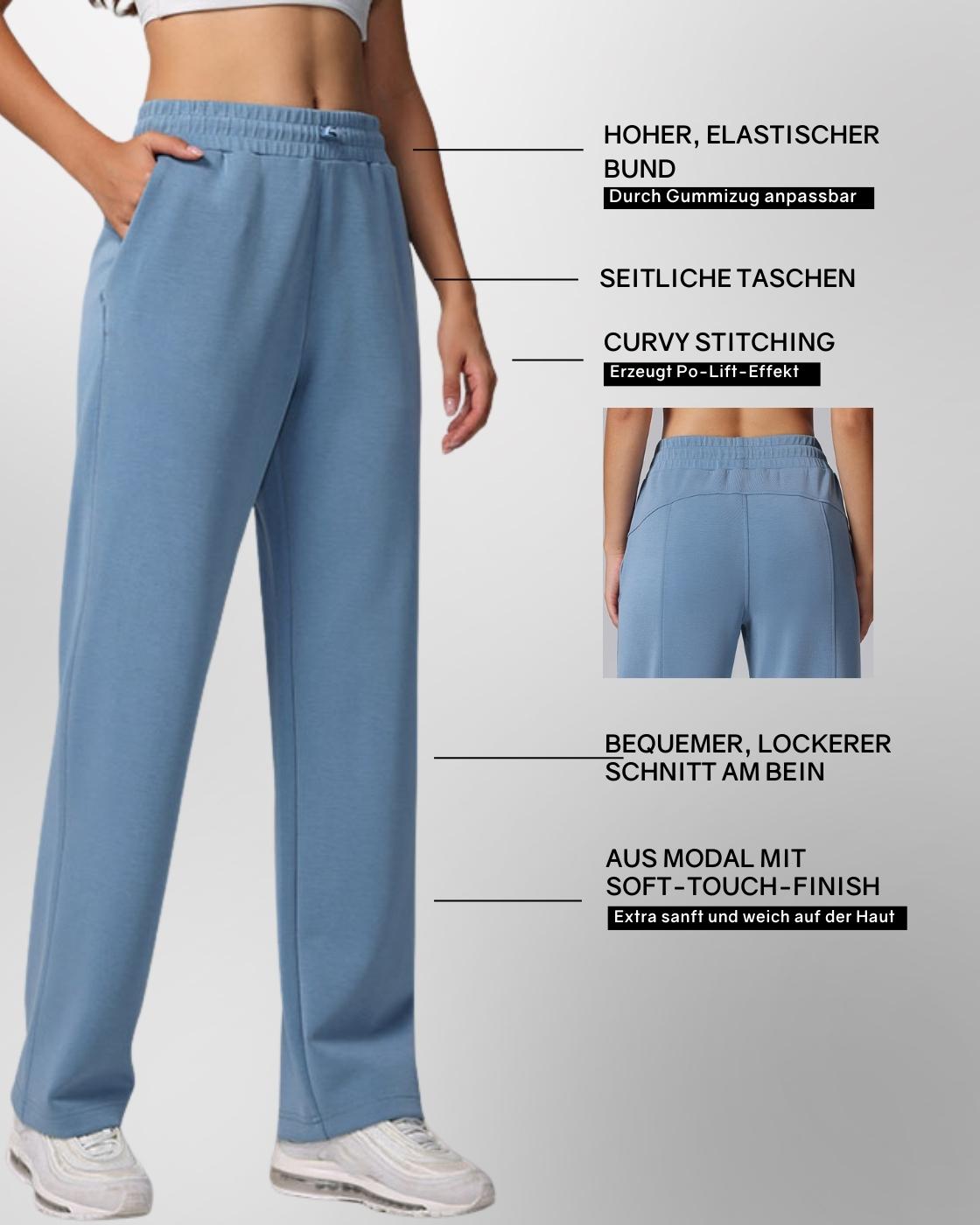 Loungewear - Hose mit ausgestelltem Bein