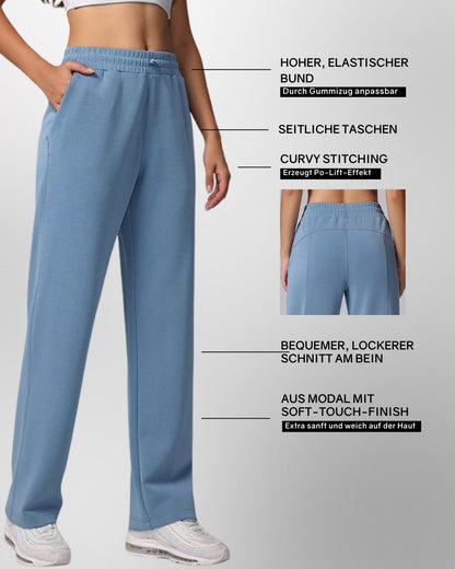 Loungewear - Hose mit ausgestelltem Bein
