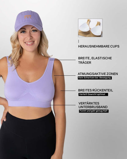 InvisiBra "Air" - Comfortable Wireless Sports Bra