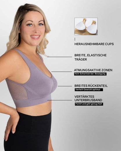 InvisiBra "Air" - Comfortable Wireless Sports Bra