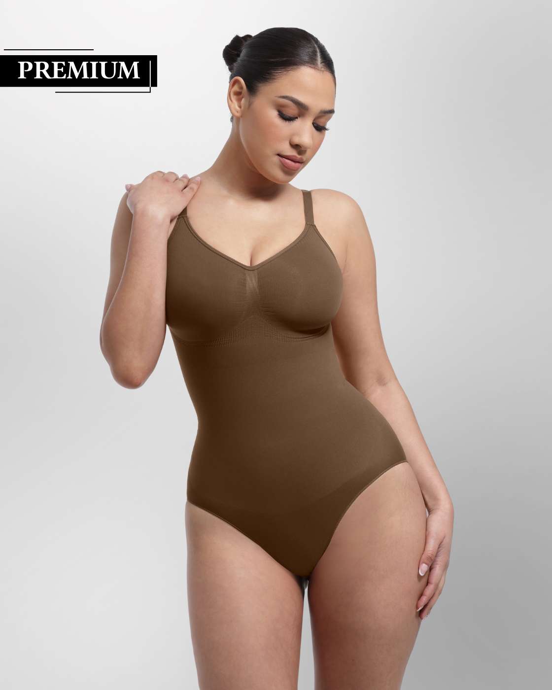 PREMIUM Body mit Panty und breiteren Trägern