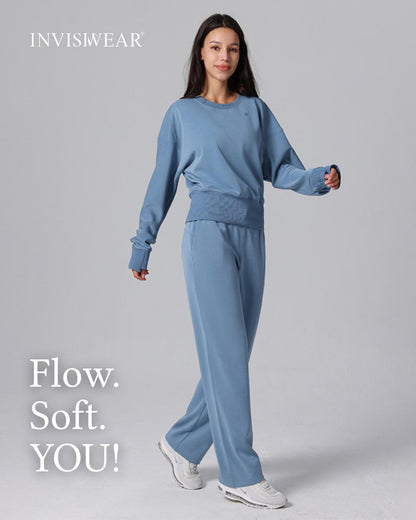 Loungewear - Hose mit ausgestelltem Bein