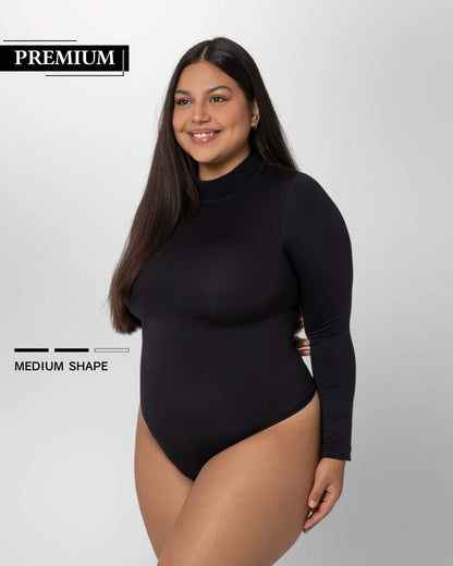 PREMIUM InvisiShape | Eco 🌱 Shaping Body mit langen Armen & Rollkragen