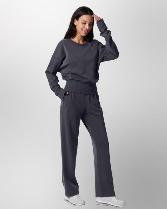 Loungewear - Hose mit ausgestelltem Bein