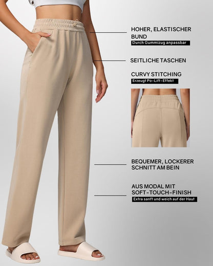 Loungewear - Hose mit ausgestelltem Bein