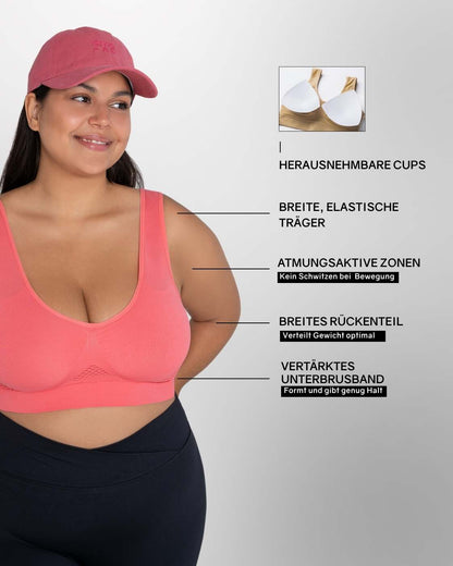InvisiBra "Air" - Comfortable Wireless Sports Bra