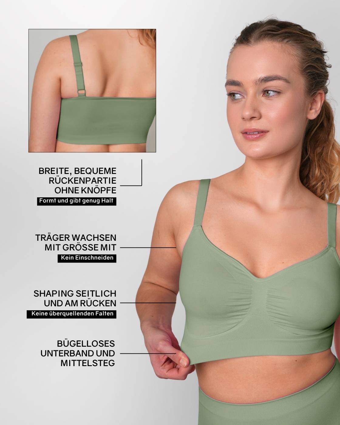 InvisiBra "Soft" - Wireless Slip-On Bra