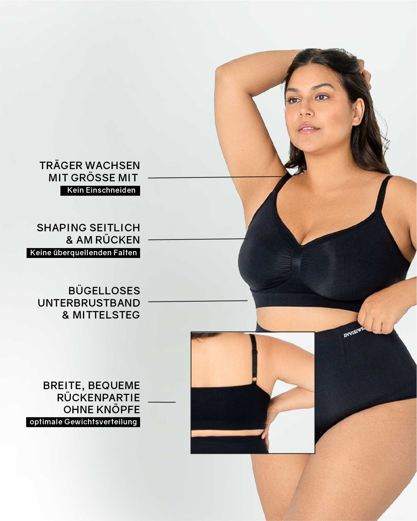 InvisiBra "Soft" - Wireless Slip-On Bra