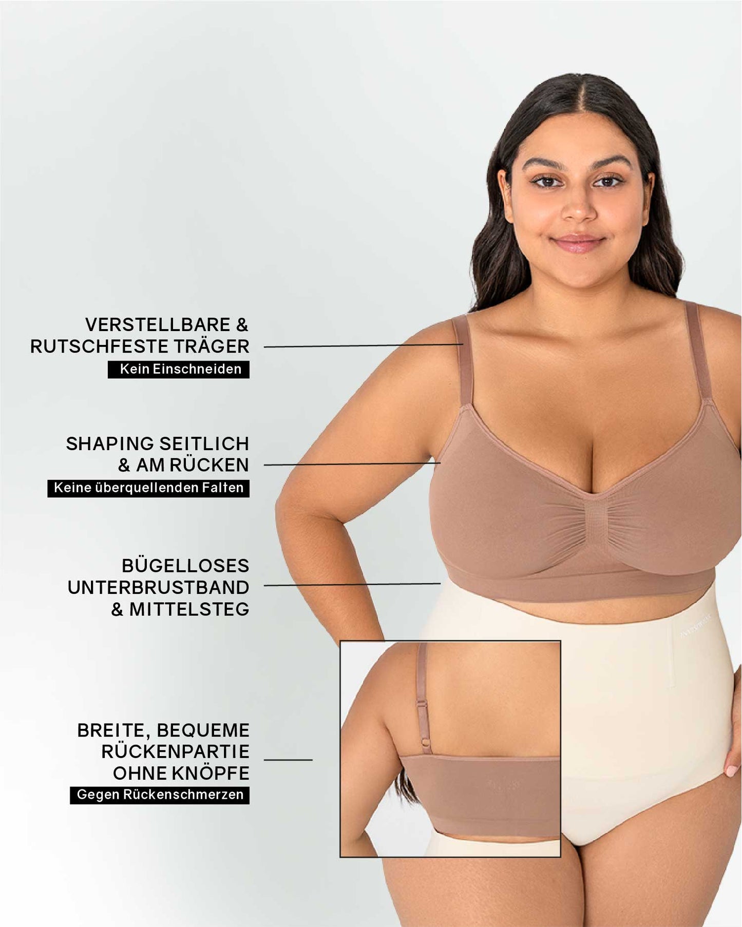 InvisiBra "Soft" - Wireless Slip-On Bra