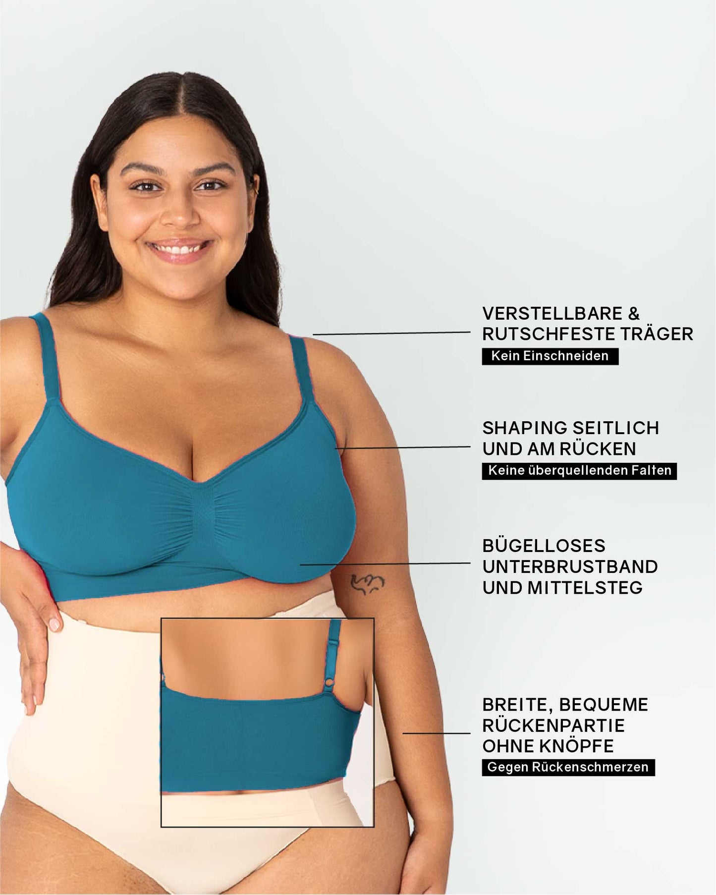 InvisiBra "Soft" - Wireless Slip-On Bra