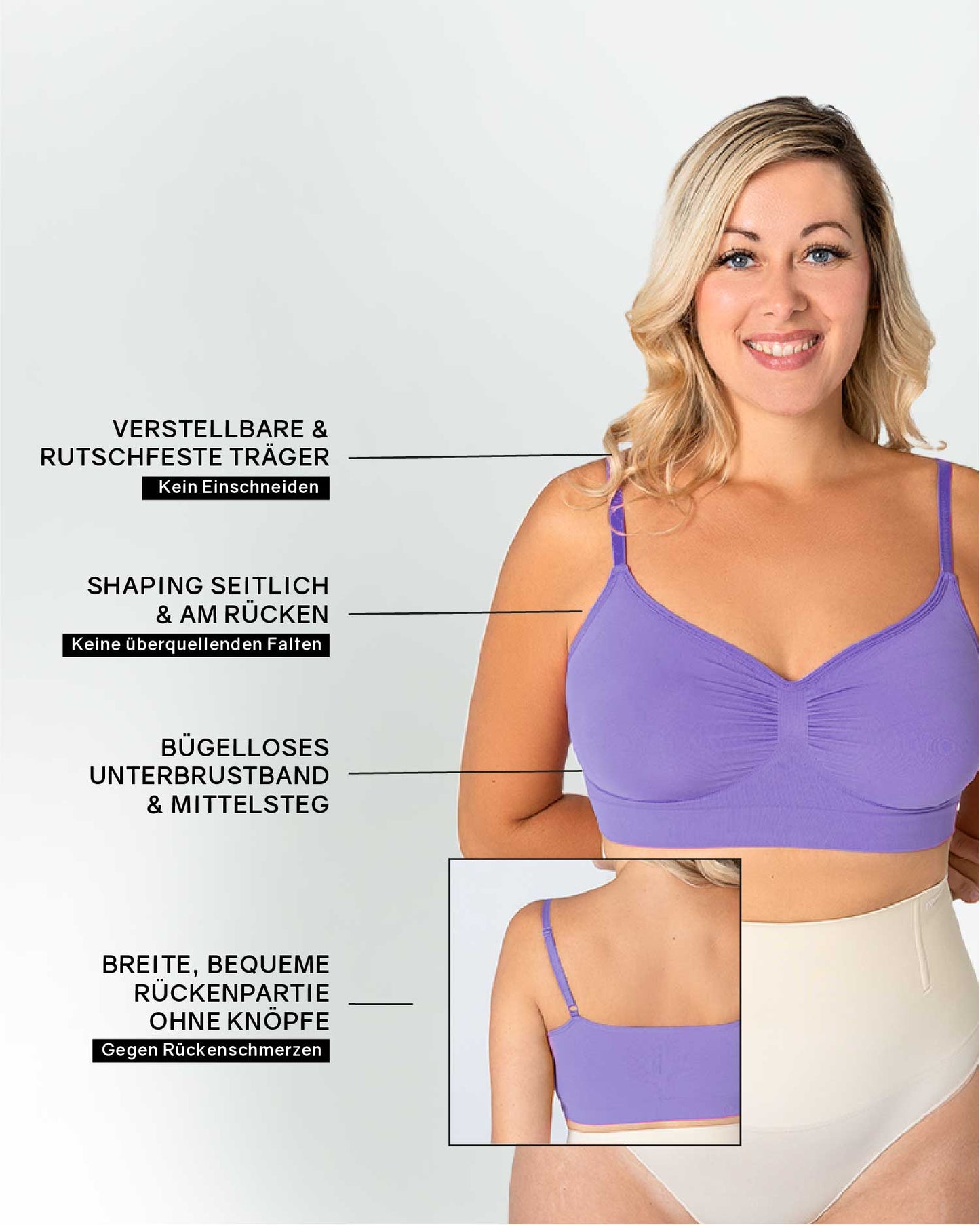InvisiBra "Soft" - Wireless Slip-On Bra