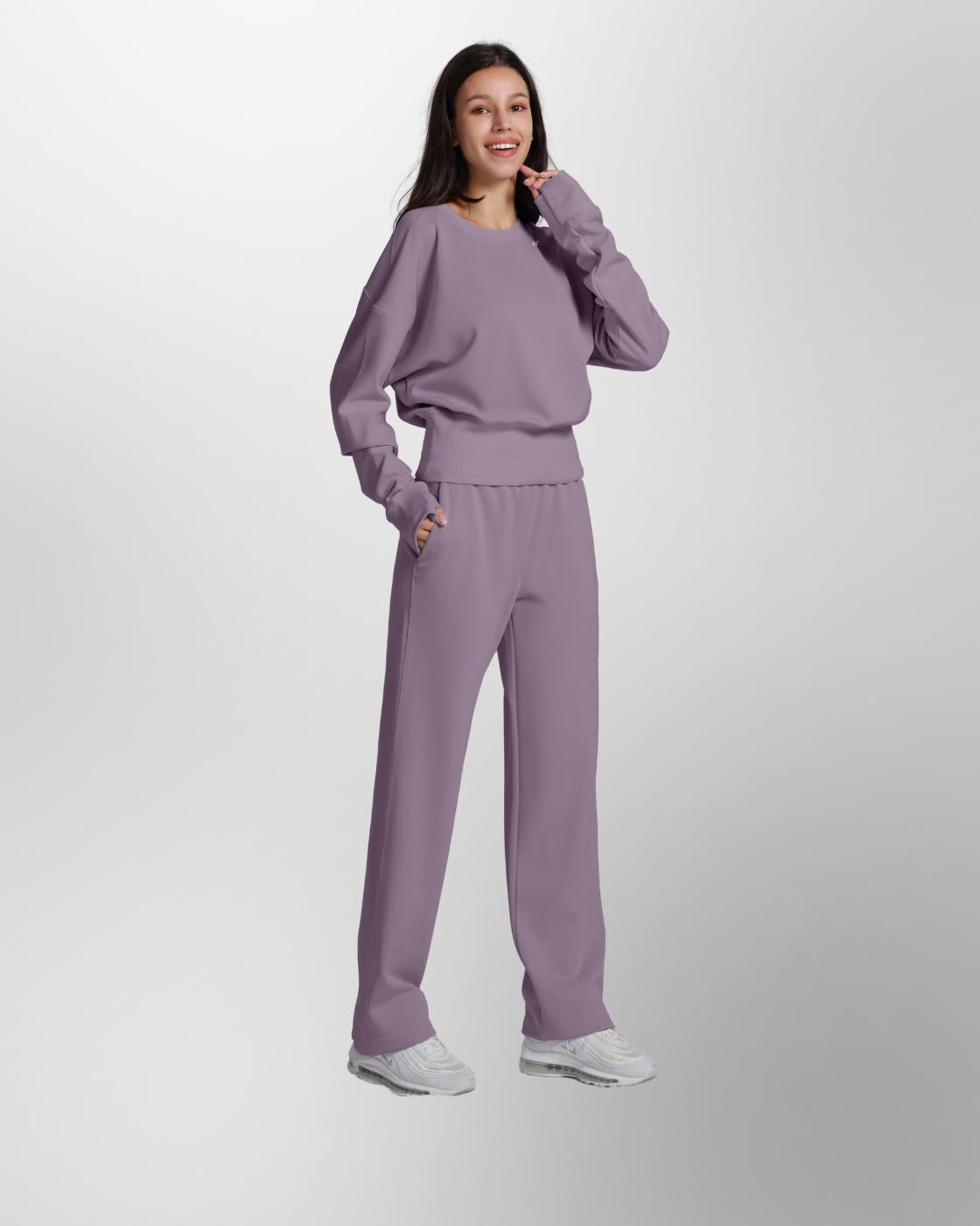 Loungewear - Hose mit ausgestelltem Bein