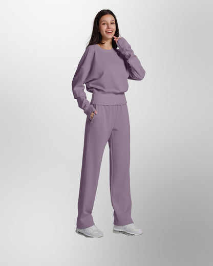 Loungewear - Hose mit ausgestelltem Bein