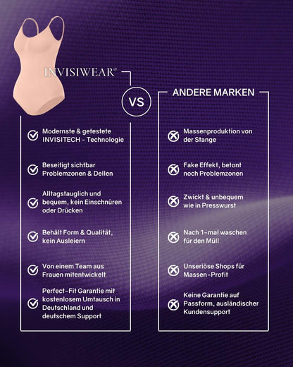 PREMIUM InvisiShape | Eco 🌱 Shaping Body mit langen Armen & Rollkragen