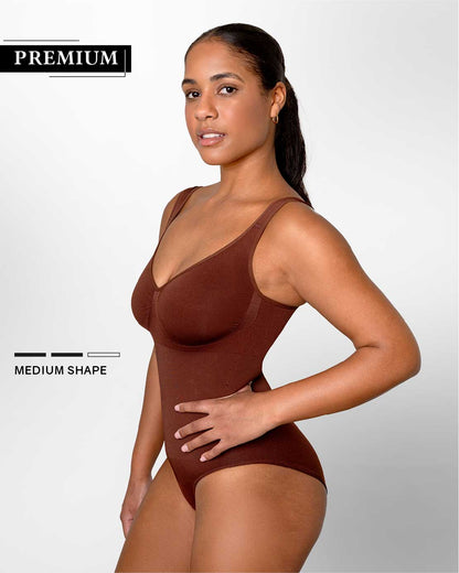 PREMIUM | Shapewear Panty Bodysuit | Extra wide straps | Medium Shape