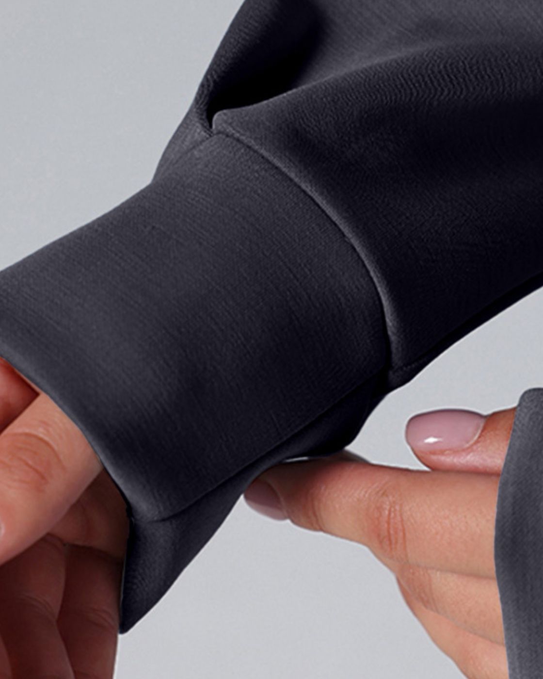 Loungewear - Langarmshirt mit High-Low-Schnitt