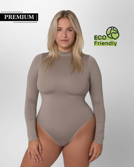 PREMIUM InvisiShape | Eco 🌱 Shaping Body mit langen Armen & Rollkragen