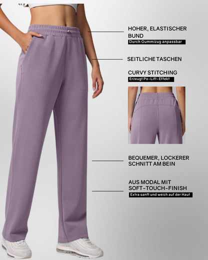 Loungewear - Hose mit ausgestelltem Bein