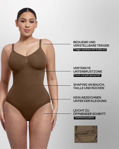 PREMIUM Body mit Panty und breiteren Trägern