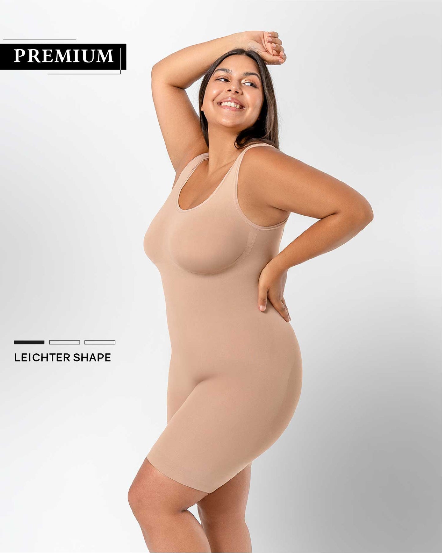 PREMIUM | Shapewear Shorts Bodysuit | extra wide straps | Eco 🌱