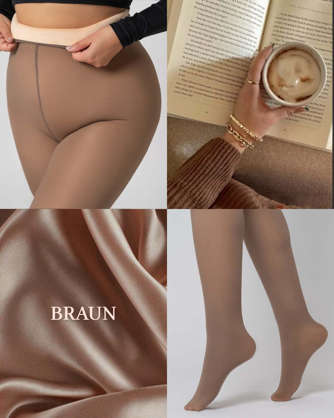 InvisiTights® | Fleece-lined Tights | WORLD’S FIRST with lined feet