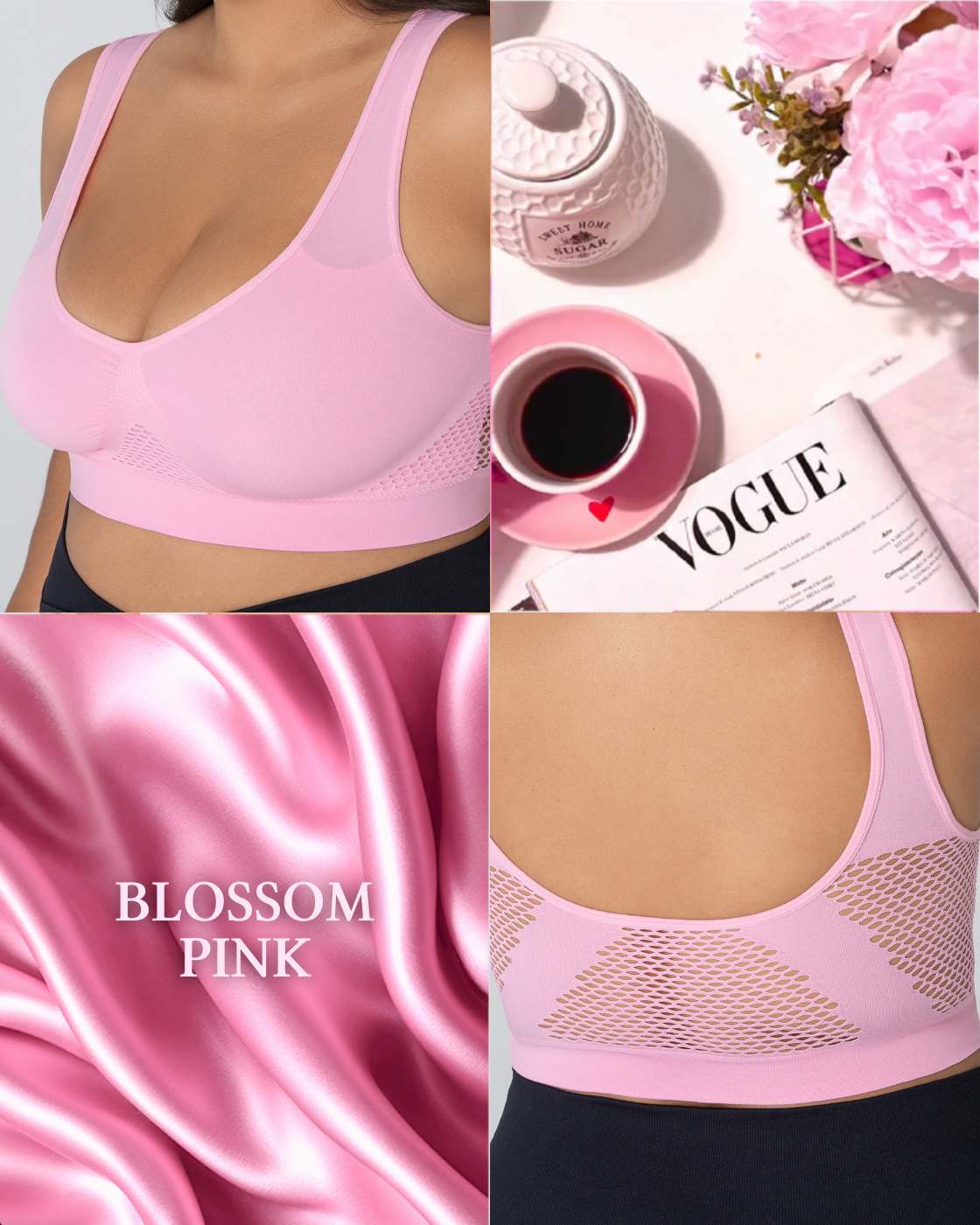 InvisiBra "Air" - Comfortable Wireless Sports Bra