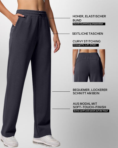 Loungewear - Hose mit ausgestelltem Bein