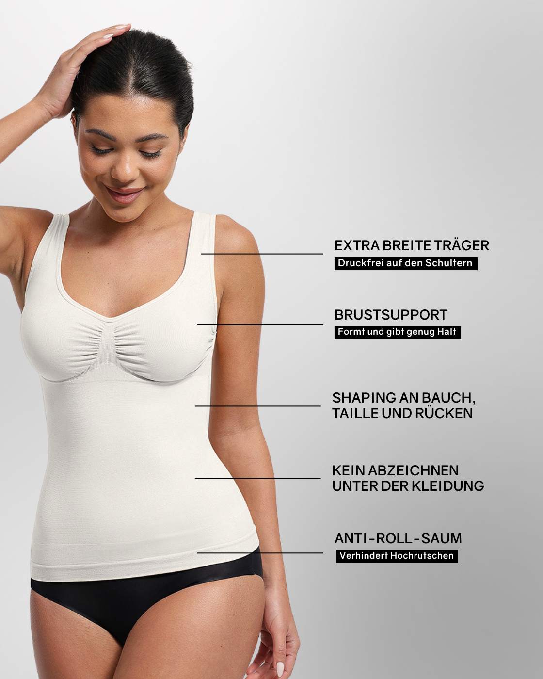 Premium Shaping Top with Wide Straps