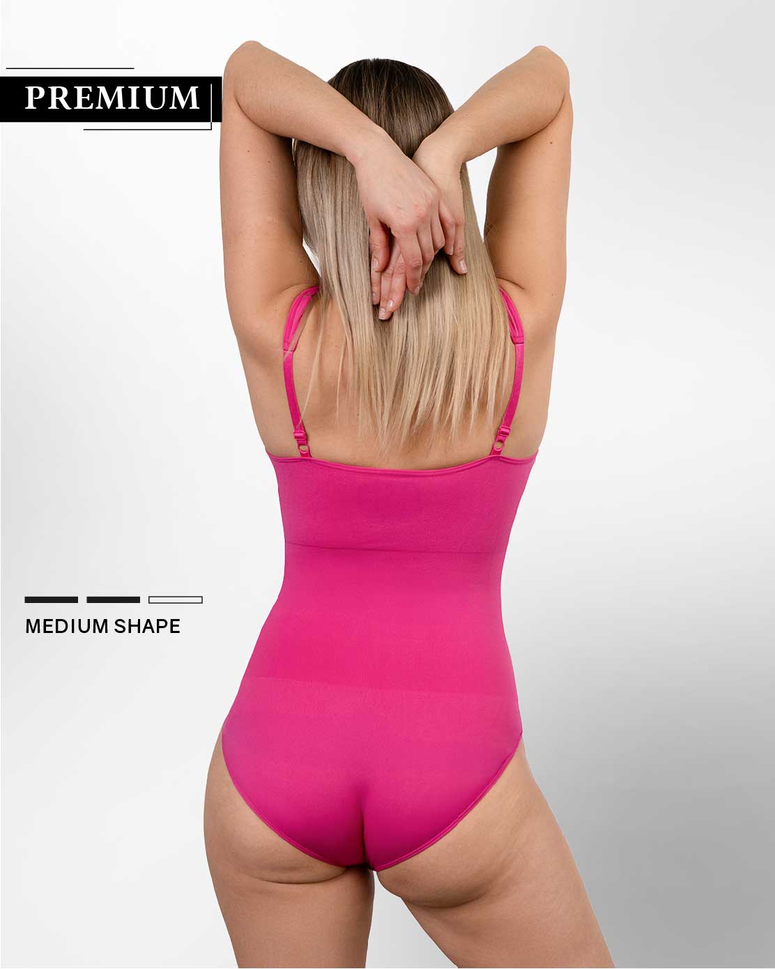 PREMIUM | Shapewear Panty Bodysuit | Extra wide straps | Medium Shape