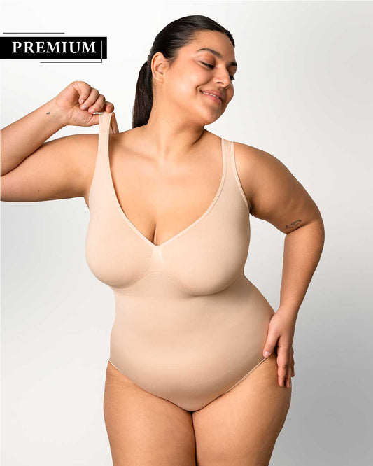 PREMIUM | Shapewear Panty Bodysuit | Extra wide straps | Medium Shape